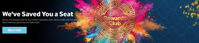 Betway live rewards club