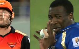 Pollard Receives a Kiss in IPL