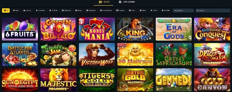 betwinner Casino Games